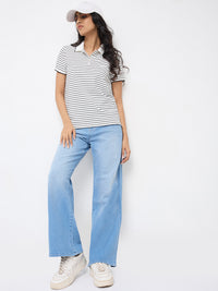 Women Bella-Wide Jeans Wide Leg Light Blue High Rise
