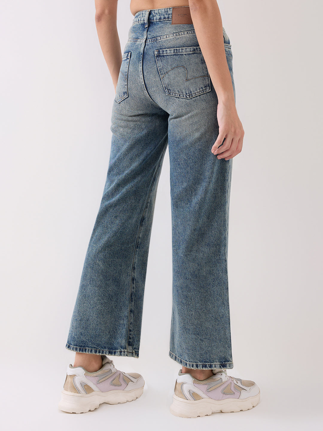 Spykar Blue High Rise Boot Cut Casual Jeans For Women