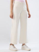 Women Bella-Wide Jeans Wide Leg White High Rise
