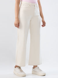 Women Bella-Wide Jeans Wide Leg White High Rise