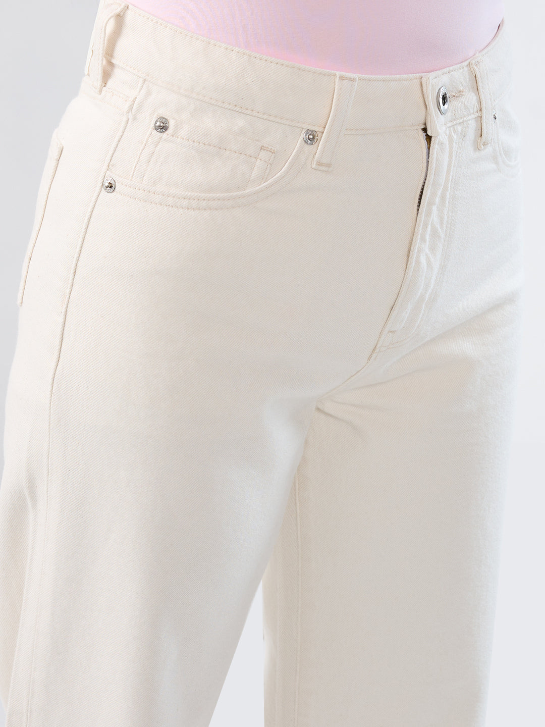 Women Bella-Wide Jeans Wide Leg White High Rise