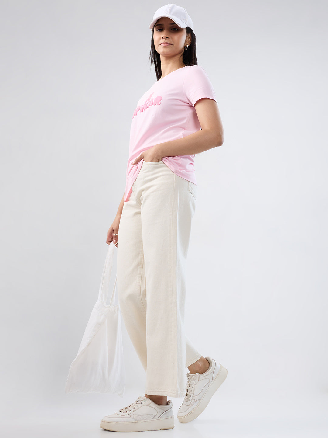 Women Bella-Wide Jeans Wide Leg White High Rise