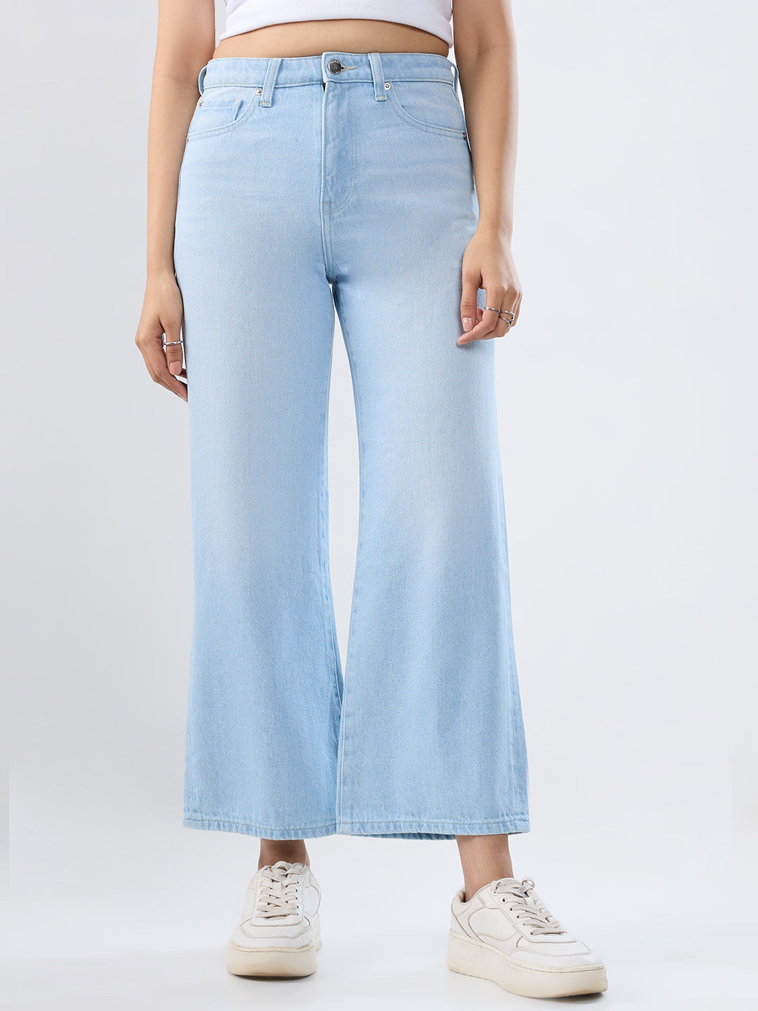 Women Bella-Wide Jeans Wide Leg Ice Blue High Rise