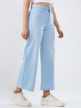 Women Bella-Wide Jeans Wide Leg Ice Blue High Rise