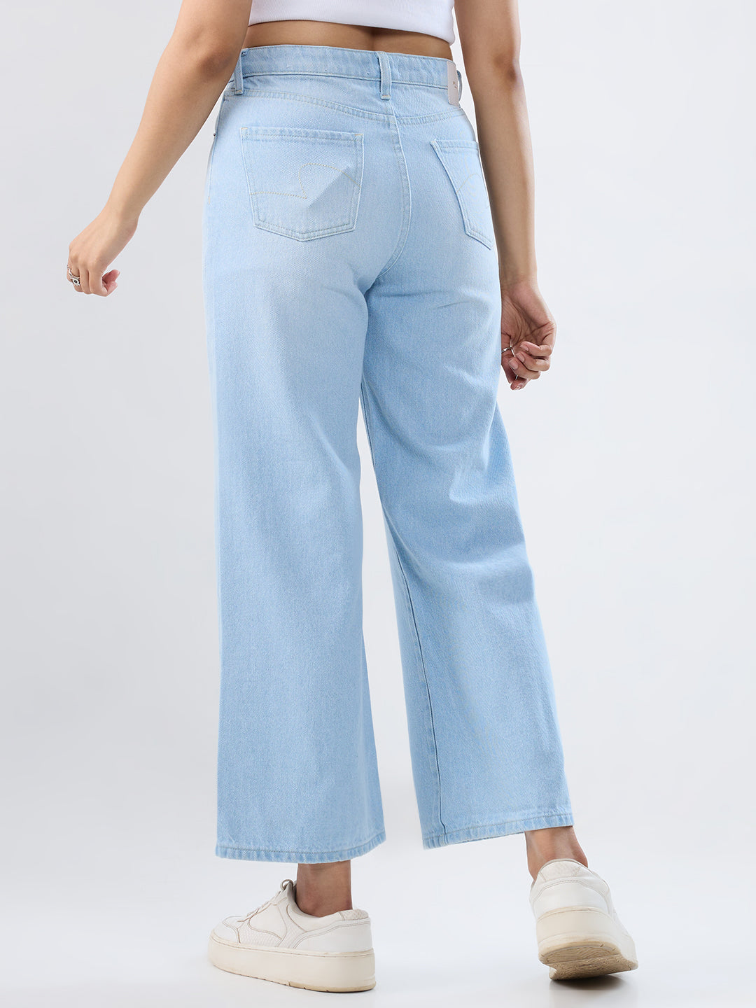 Women Bella-Wide Jeans Wide Leg Ice Blue High Rise