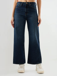 Women Bella-Wide Jeans Wide Leg Dark Blue High Rise