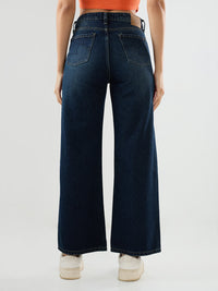 Women Bella-Wide Jeans Wide Leg Dark Blue High Rise
