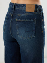 Women Bella-Wide Jeans Wide Leg Dark Blue High Rise