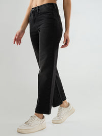 Women Bella-Wide Jeans Wide Leg Black High Rise