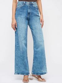 Women Bella-Wide Jeans Wide Leg Blue High Rise