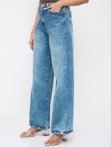 Women Bella-Wide Jeans Wide Leg Blue High Rise