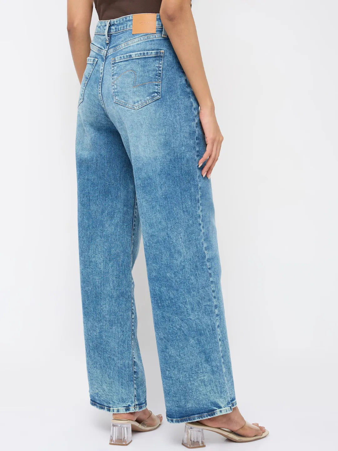 Women Bella-Wide Jeans Wide Leg Blue High Rise