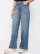Women Bella-Wide Jeans Wide Leg Blue High Rise