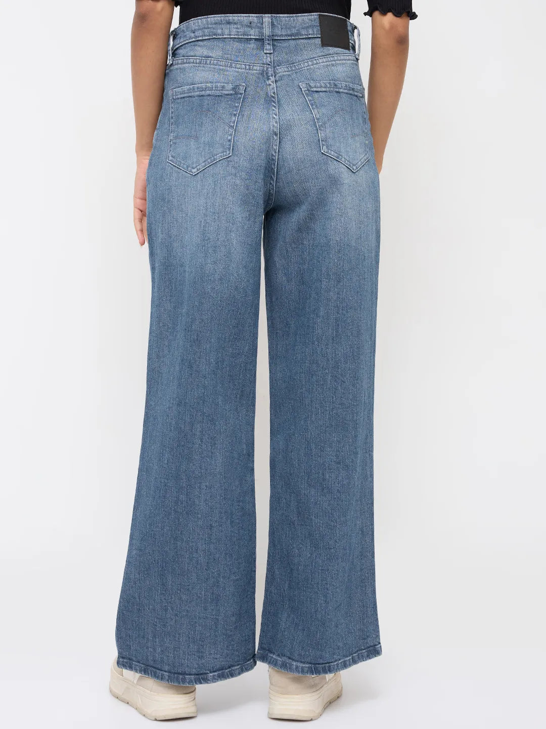 Women Bella-Wide Jeans Wide Leg Blue High Rise