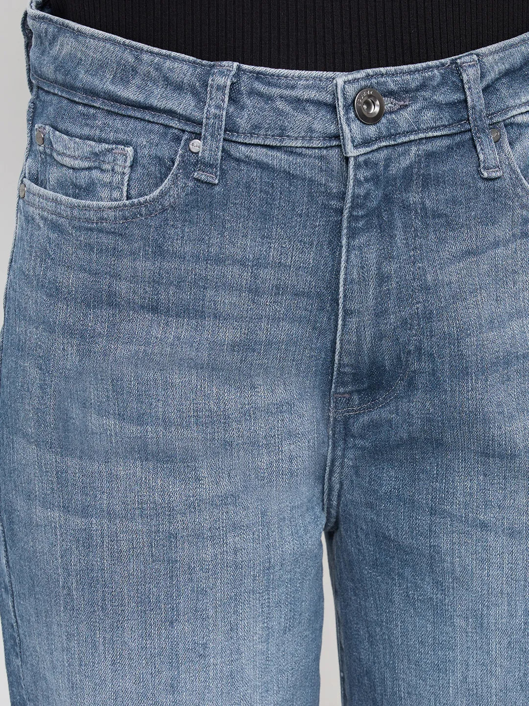 Women Bella-Wide Jeans Wide Leg Blue High Rise