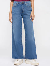 Women Bella-Wide Jeans Wide Leg Vintage Blue High Rise