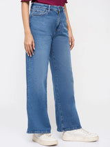 Women Bella-Wide Jeans Wide Leg Vintage Blue High Rise
