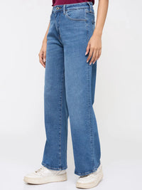 Women Bella-Wide Jeans Wide Leg Vintage Blue High Rise