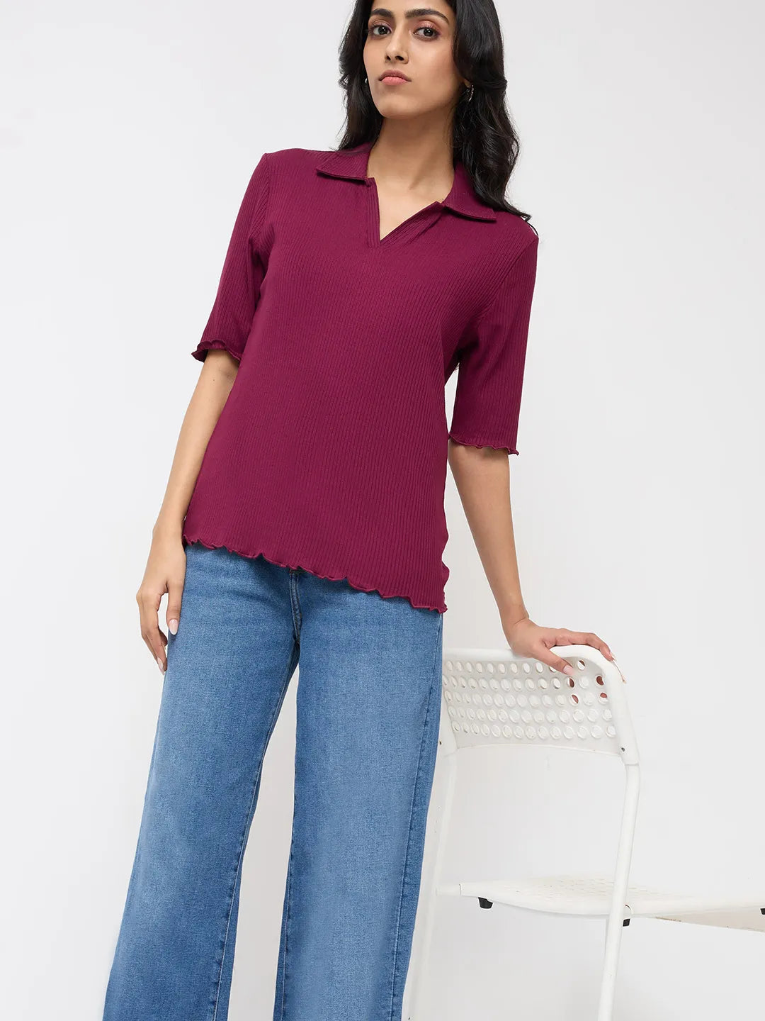 Women Bella-Wide Jeans Wide Leg Vintage Blue High Rise