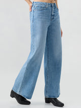 Women Bella-Wide Jeans Wide Leg Blue High Rise