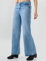 Women Bella-Wide Jeans Wide Leg Blue High Rise