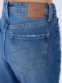 Women Bella-Wide Jeans Wide Leg Blue High Rise