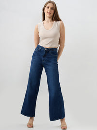 Women Bella-Wide Jeans Wide Leg Blue High Rise