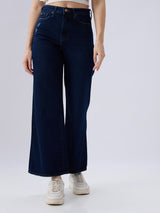 Women Bella-Wide Jeans Wide Leg Blue High Rise