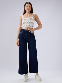 Women Bella-Wide Jeans Wide Leg Blue High Rise