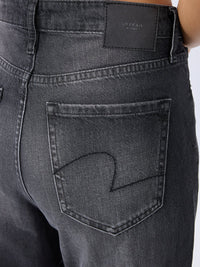 Women Jeans Wide Leg Black High Rise