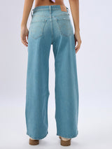 Women Bella-Wide Jeans Wide Leg Blue Mid Rise