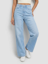 Women Bella-Wide Jeans Wide Leg Light Blue High Rise