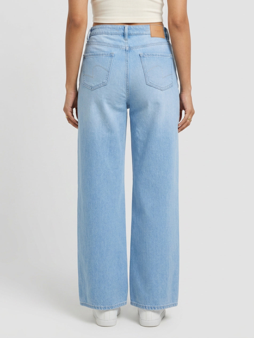 Women Bella-Wide Jeans Wide Leg Light Blue High Rise