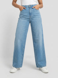 Women Bella-Wide Jeans Wide Leg Vintage Blue High Rise