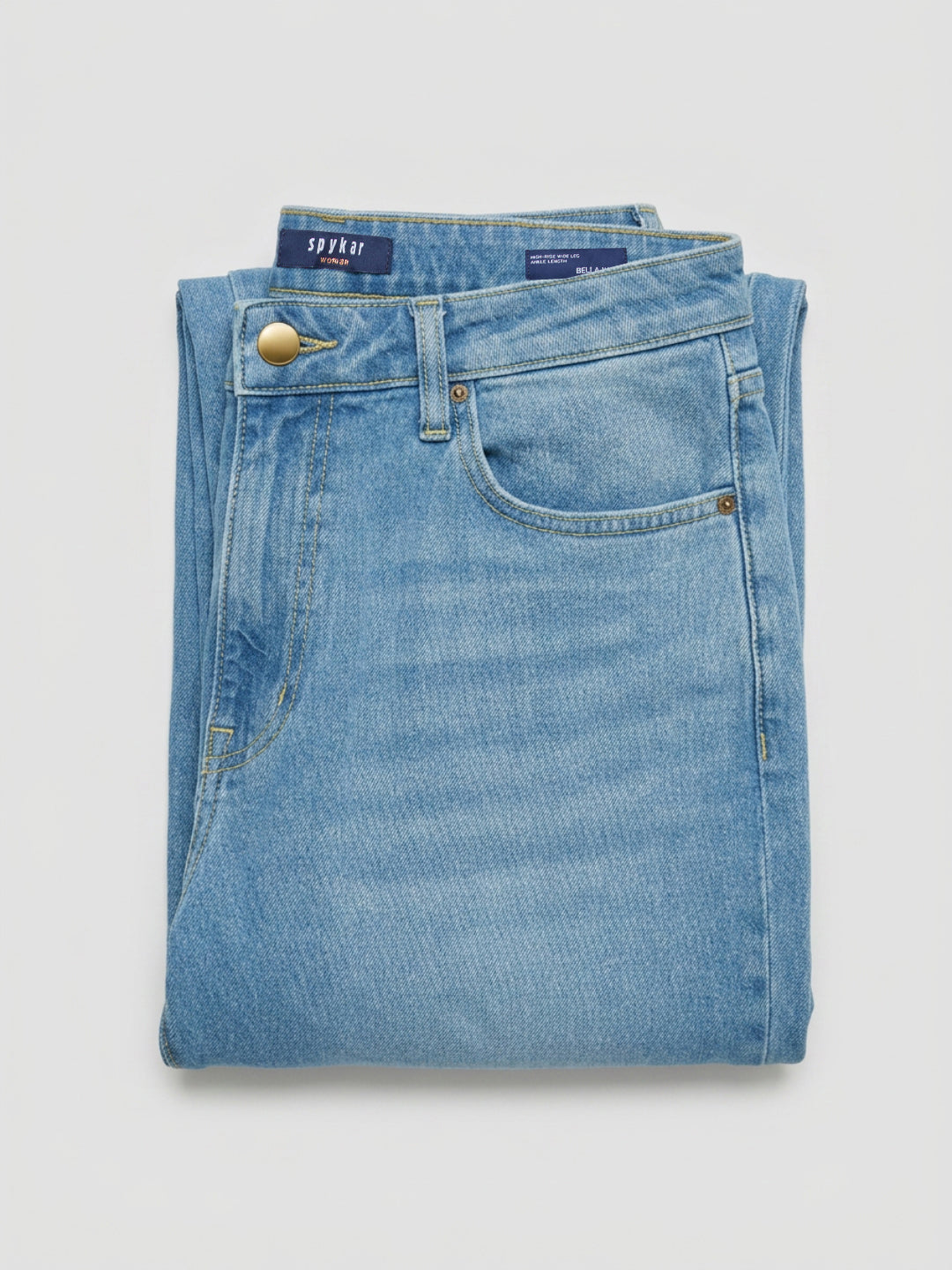 Women Bella-Wide Jeans Wide Leg Vintage Blue High Rise