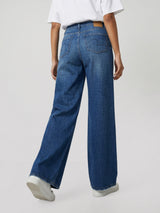 Women Bella-Wide Jeans Wide Leg Vintage Blue High Rise