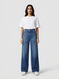 Women Bella-Wide Jeans Wide Leg Vintage Blue High Rise