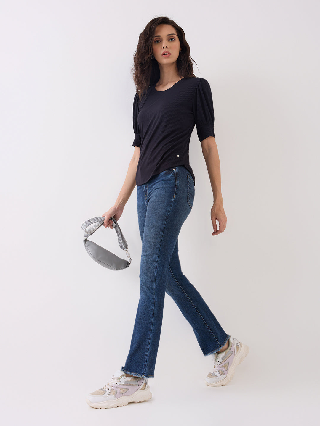 Spykar Blue High Rise Boot Cut Casual Jeans For Women