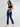 Women Elissa Jeans Boot Cut Fit Dark Blue High Rise