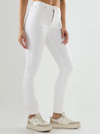 Women Elissa Jeans Boot Cut Fit White High Rise