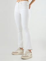 Women Elissa Jeans Boot Cut Fit White High Rise