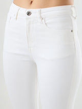Women Elissa Jeans Boot Cut Fit White High Rise