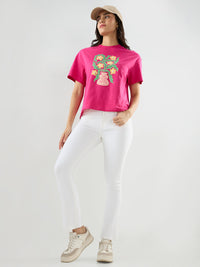 Women Elissa Jeans Boot Cut Fit White High Rise