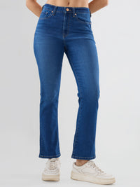 Women Elissa Jeans Boot Cut Fit Vintage Blue High Rise