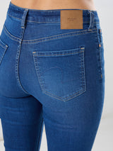 Women Elissa Jeans Boot Cut Fit Vintage Blue High Rise