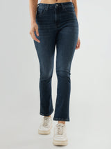 Women Elissa Jeans Boot Cut Fit Grey High Rise