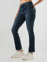 Women Elissa Jeans Boot Cut Fit Grey High Rise