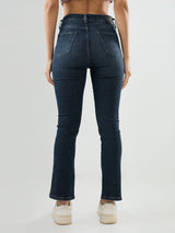Women Elissa Jeans Boot Cut Fit Grey High Rise