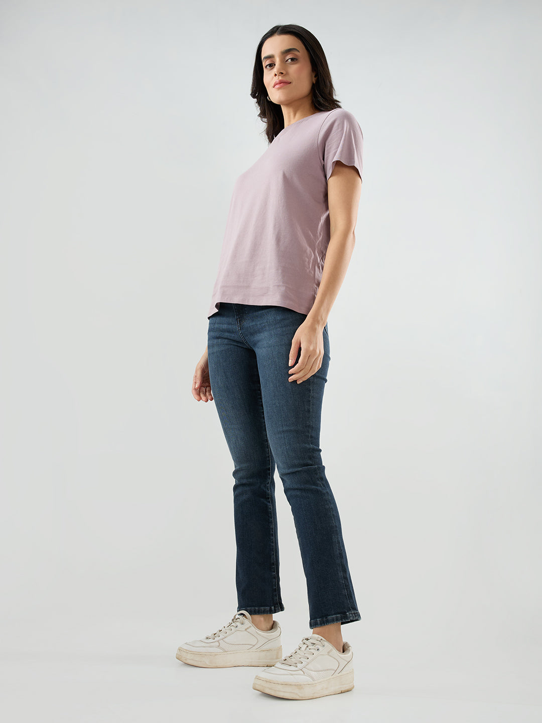 Women Elissa Jeans Boot Cut Fit Grey High Rise
