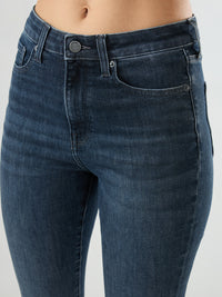 Women Elissa Jeans Boot Cut Fit Grey High Rise